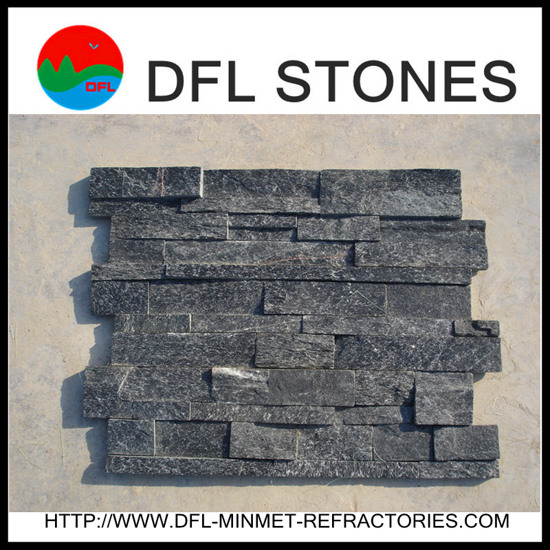 Black Z type slab cultural stone